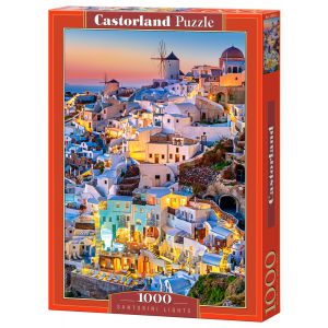Puzzle Castorland 1000el Światła Santorini, Grecja